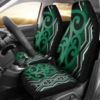 Maori Taniko Patterns Car Seat Cover Pounamu Patiki Motifs Mix Whakairo Ngaru