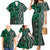 Maori Taniko Patterns Family Matching Mermaid Dress and Hawaiian Shirt Pounamu Patiki Motifs Mix Whakairo Ngaru