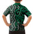Maori Taniko Patterns Family Matching Off Shoulder Short Dress and Hawaiian Shirt Pounamu Patiki Motifs Mix Whakairo Ngaru