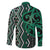 Maori Taniko Patterns Family Matching Off Shoulder Short Dress and Hawaiian Shirt Pounamu Patiki Motifs Mix Whakairo Ngaru