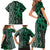 Maori Taniko Patterns Family Matching Short Sleeve Bodycon Dress and Hawaiian Shirt Pounamu Patiki Motifs Mix Whakairo Ngaru