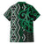 Maori Taniko Patterns Family Matching Short Sleeve Bodycon Dress and Hawaiian Shirt Pounamu Patiki Motifs Mix Whakairo Ngaru