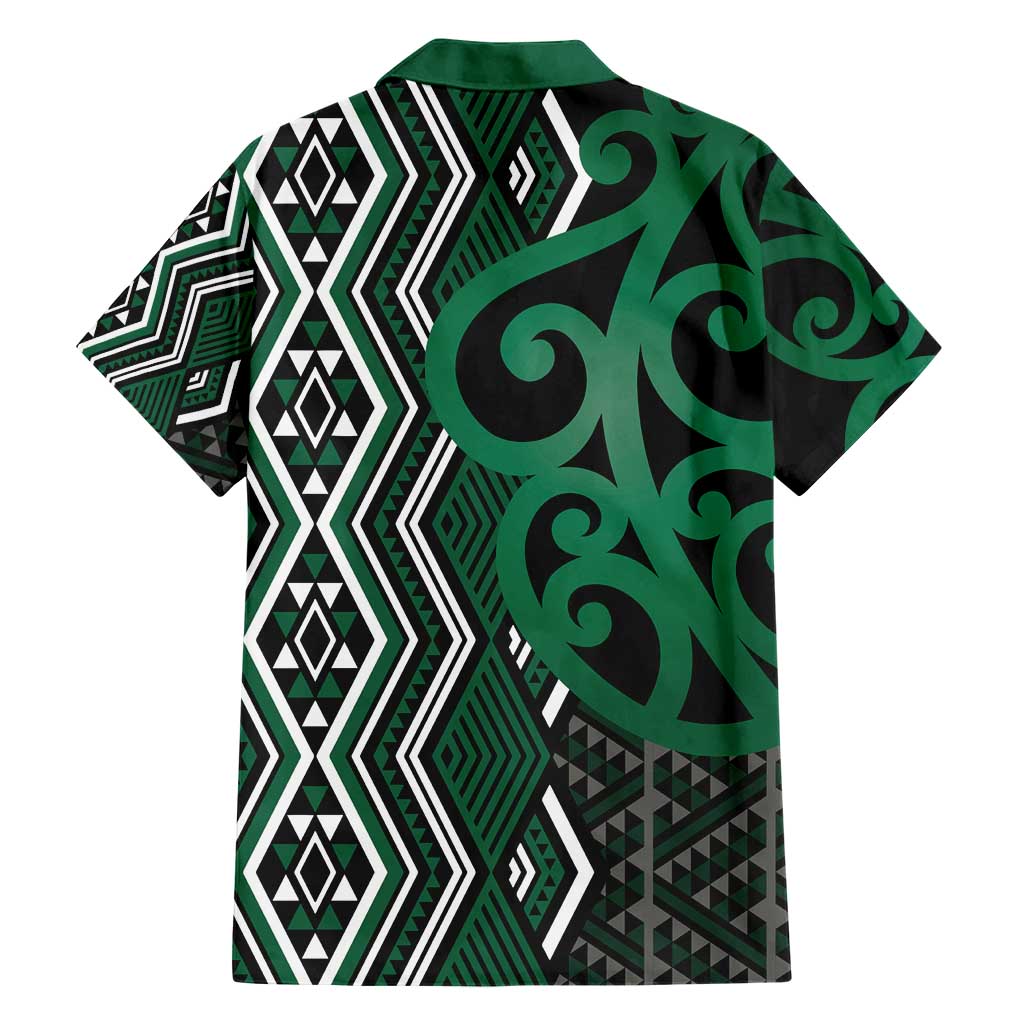 Maori Taniko Patterns Hawaiian Shirt Pounamu Patiki Motifs Mix Whakairo Ngaru LT7 - Polynesian Pride