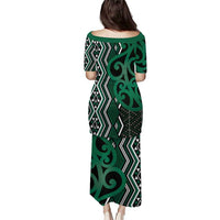 Maori Taniko Patterns Puletasi Pounamu Patiki Motifs Mix Whakairo Ngaru LT7 - Polynesian Pride