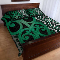 Maori Taniko Patterns Quilt Bed Set Pounamu Patiki Motifs Mix Whakairo Ngaru LT7 - Polynesian Pride