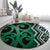 Maori Taniko Patterns Round Carpet Pounamu Patiki Motifs Mix Whakairo Ngaru