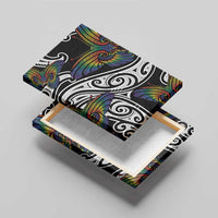 Aotearoa Takatapui Pride Canvas Wall Art Rainbow Butterfly - Free To Love LT7 - Polynesian Pride