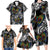 Aotearoa Takatapui Pride Family Matching Long Sleeve Bodycon Dress and Hawaiian Shirt Rainbow Butterfly - Free To Love