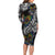 Aotearoa Takatapui Pride Family Matching Long Sleeve Bodycon Dress and Hawaiian Shirt Rainbow Butterfly - Free To Love