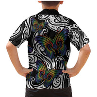 Aotearoa Takatapui Pride Family Matching Mermaid Dress and Hawaiian Shirt Rainbow Butterfly - Free To Love