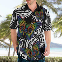Aotearoa Takatapui Pride Hawaiian Shirt Rainbow Butterfly - Free To Love LT7 - Polynesian Pride