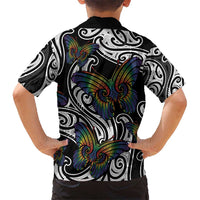 Aotearoa Takatapui Pride Hawaiian Shirt Rainbow Butterfly - Free To Love LT7 - Polynesian Pride