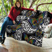 Aotearoa Takatapui Pride Quilt Rainbow Butterfly - Free To Love