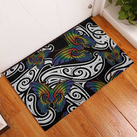 Aotearoa Takatapui Pride Rubber Doormat Rainbow Butterfly - Free To Love LT7 - Polynesian Pride