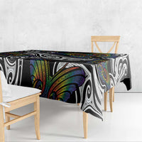 Aotearoa Takatapui Pride Tablecloth Rainbow Butterfly - Free To Love LT7 - Polynesian Pride