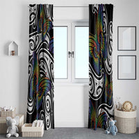 Aotearoa Takatapui Pride Window Curtain Rainbow Butterfly - Free To Love LT7 - Polynesian Pride