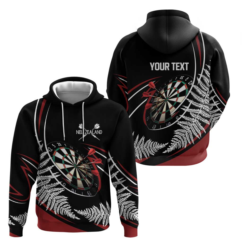 New Zealand Darts Personalised Hoodie Silver Fern Dynamic