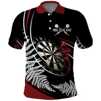 New Zealand Darts Personalised Polo Shirt Silver Fern Dynamic