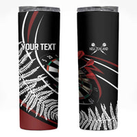 New Zealand Darts Personalised Skinny Tumbler Silver Fern Dynamic