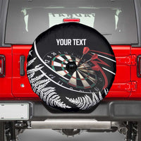 New Zealand Darts Personalised Spare Tire Cover Silver Fern Dynamic