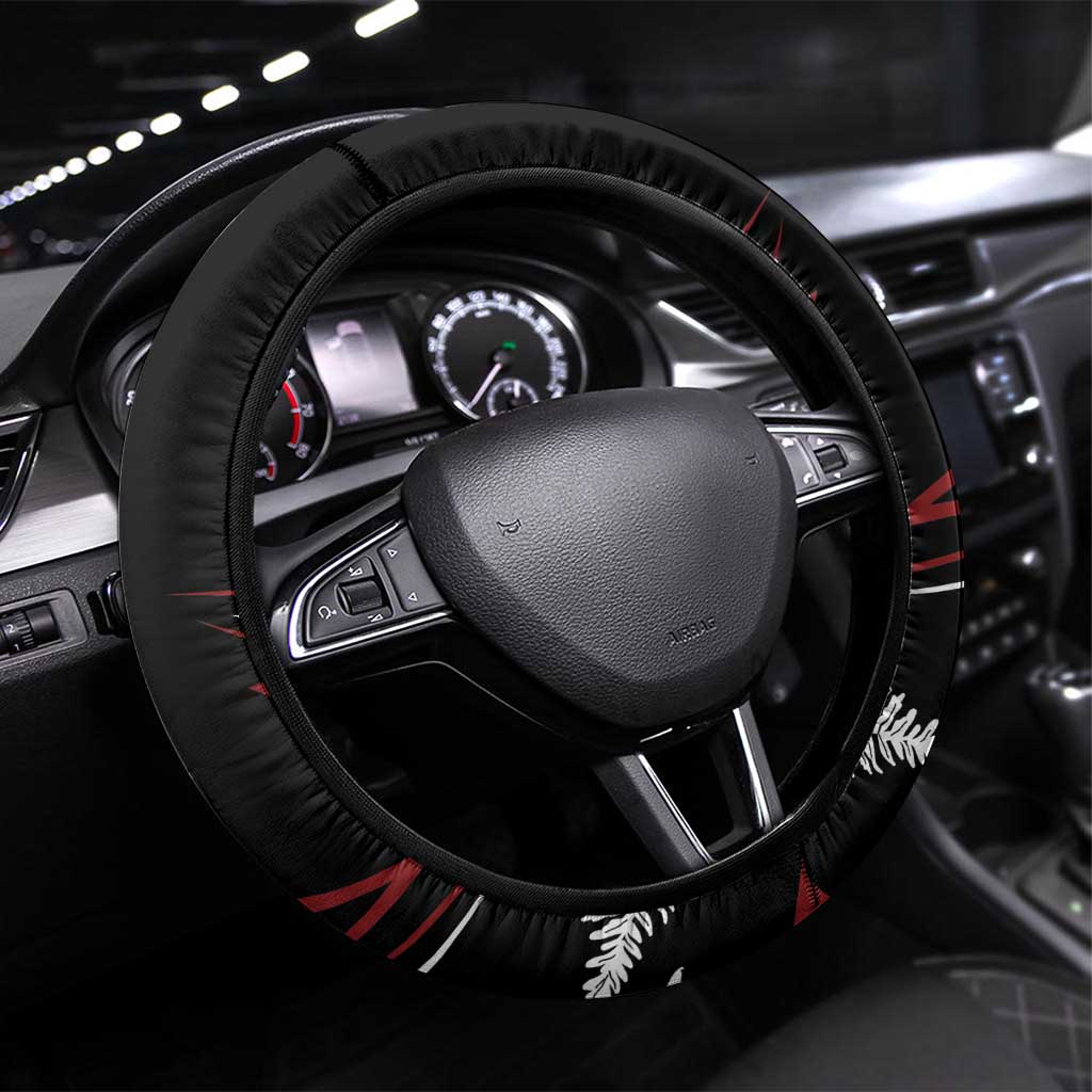 New Zealand Darts Steering Wheel Cover Silver Fern Dynamic