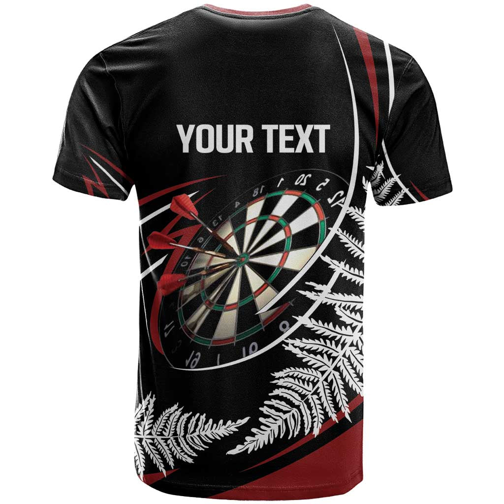 New Zealand Darts Personalised T Shirt Silver Fern Dynamic