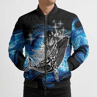 Maori Matariki Te Araroa Paikea Starry Bomber Puffer Jacket Tangaroa Whakatauki LT7 - Polynesian Pride