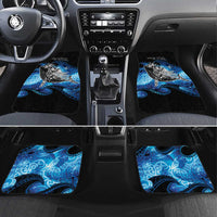 Maori Matariki Te Araroa Paikea Starry Car Mats Tangaroa Whakatauki LT7 Set 4pcs Black - Polynesian Pride