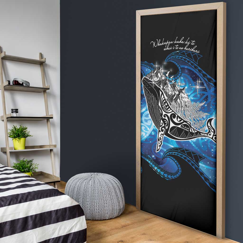 Maori Matariki Te Araroa Paikea Starry Door Cover Tangaroa Whakatauki LT7 - Polynesian Pride