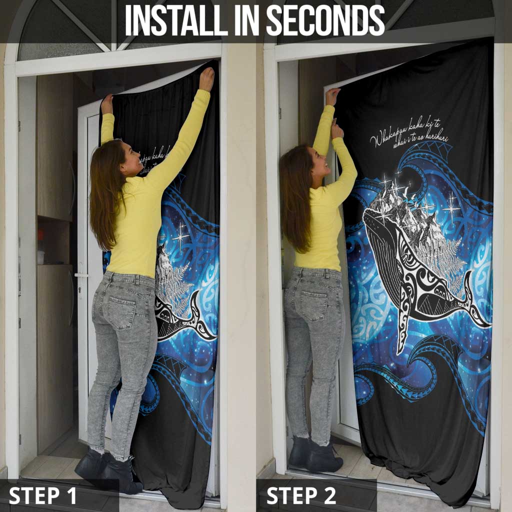 Maori Matariki Te Araroa Paikea Starry Door Cover Tangaroa Whakatauki LT7 - Polynesian Pride