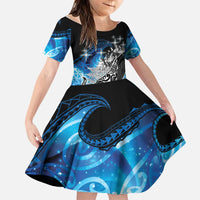 Maori Matariki Te Araroa Paikea Starry Family Matching Summer Maxi Dress and Hawaiian Shirt Tangaroa Whakatauki