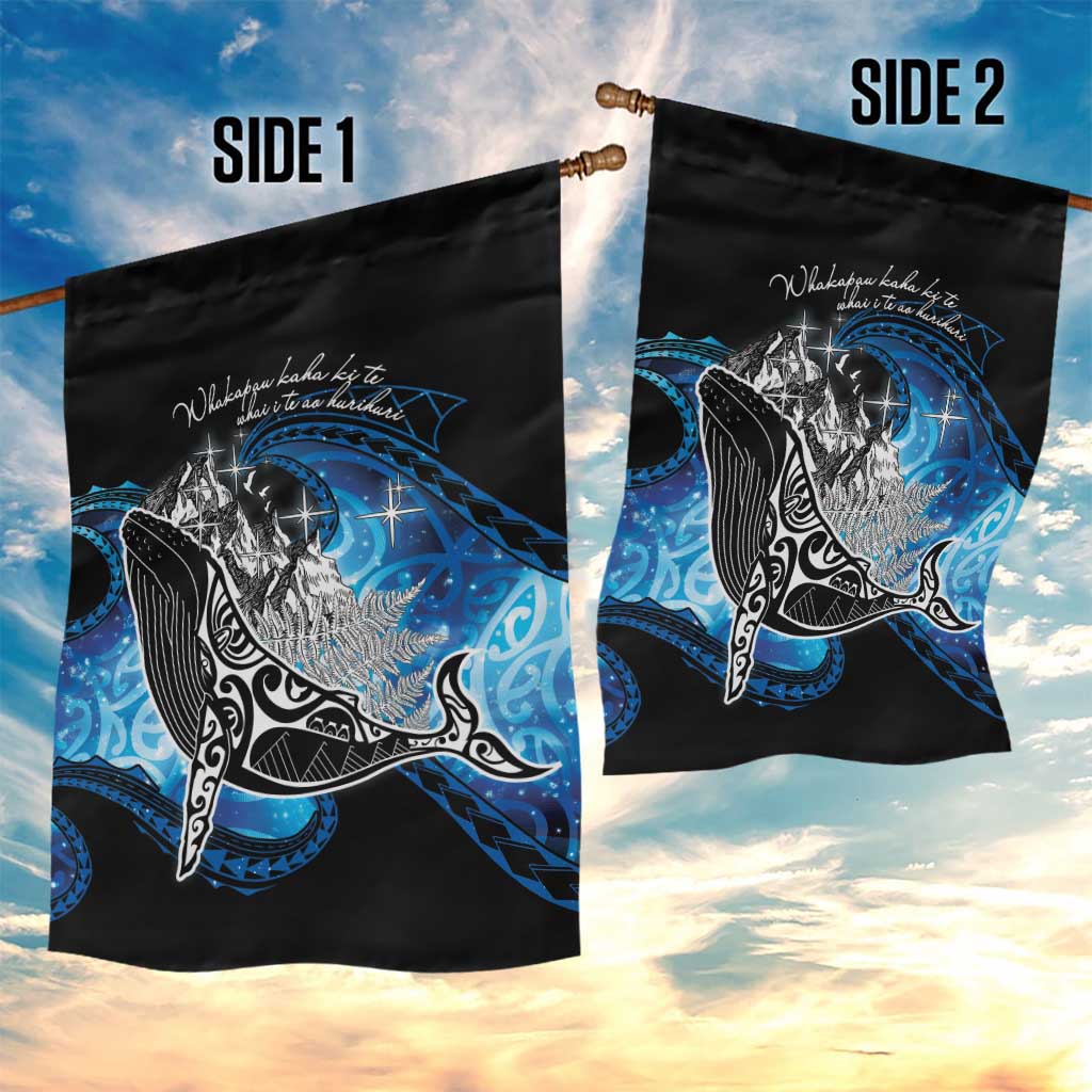 Maori Matariki Te Araroa Paikea Starry Garden Flag Tangaroa Whakatauki LT7 - Polynesian Pride