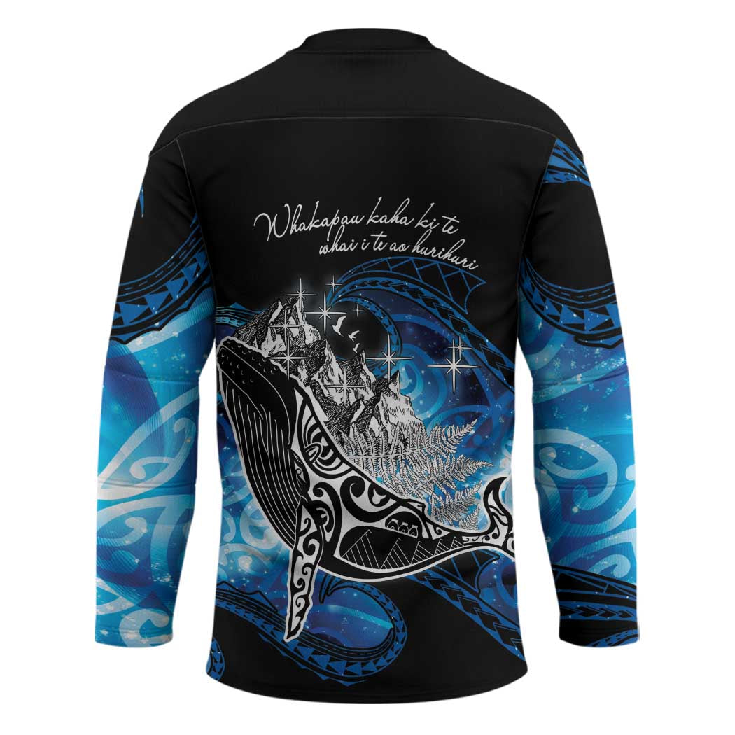 Maori Matariki Te Araroa Paikea Starry Hockey Jersey Tangaroa Whakatauki LT7 - Polynesian Pride