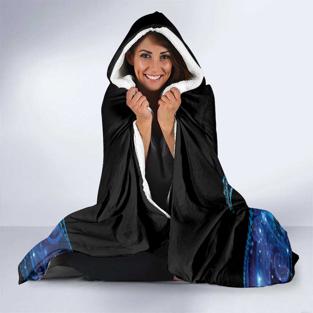 Maori Matariki Te Araroa Paikea Starry Hooded Blanket Tangaroa Whakatauki LT7 - Polynesian Pride