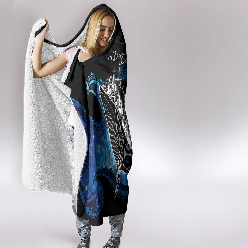 Maori Matariki Te Araroa Paikea Starry Hooded Blanket Tangaroa Whakatauki LT7 - Polynesian Pride