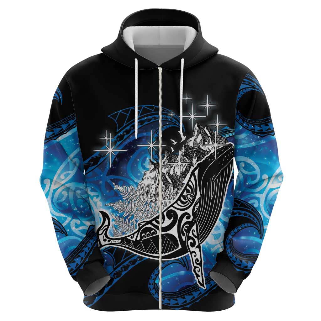 Maori Matariki Te Araroa Paikea Starry Hoodie Tangaroa Whakatauki LT7 - Polynesian Pride