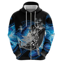 Maori Matariki Te Araroa Paikea Starry Hoodie Tangaroa Whakatauki LT7 - Polynesian Pride