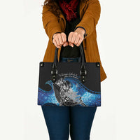 Maori Matariki Te Araroa Paikea Starry Leather Bag Tangaroa Whakatauki LT7 - Polynesian Pride