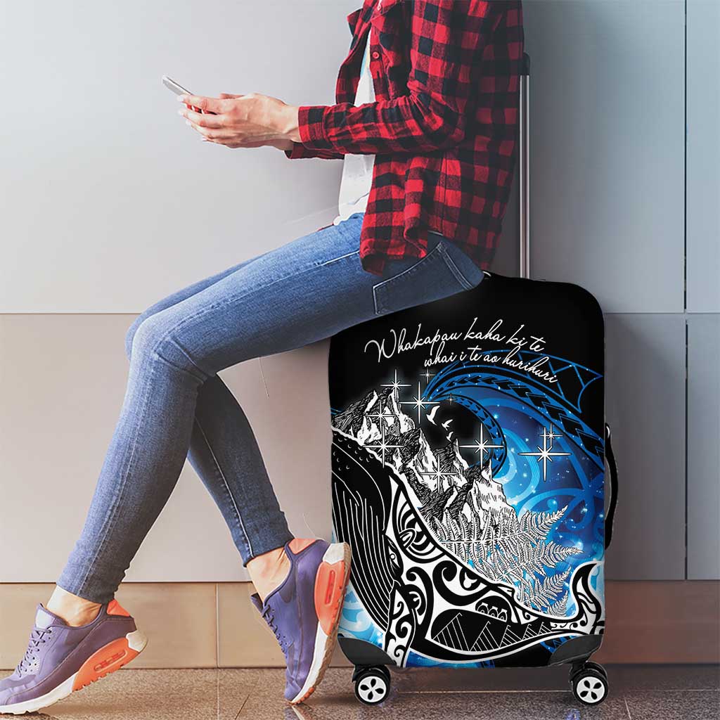 Maori Matariki Te Araroa Paikea Starry Luggage Cover Tangaroa Whakatauki LT7 - Polynesian Pride