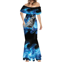 Maori Matariki Te Araroa Paikea Starry Mermaid Dress Tangaroa Whakatauki LT7 - Polynesian Pride