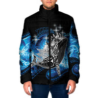 Maori Matariki Te Araroa Paikea Starry Padded Jacket Tangaroa Whakatauki