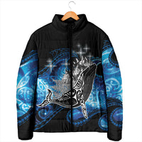 Maori Matariki Te Araroa Paikea Starry Padded Jacket Tangaroa Whakatauki