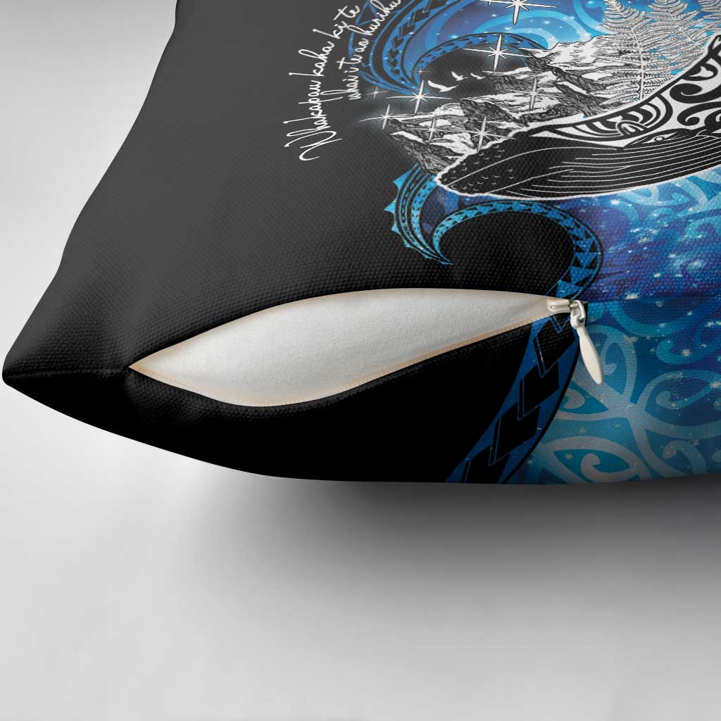Maori Matariki Te Araroa Paikea Starry Pillow Cover Tangaroa Whakatauki LT7 - Polynesian Pride