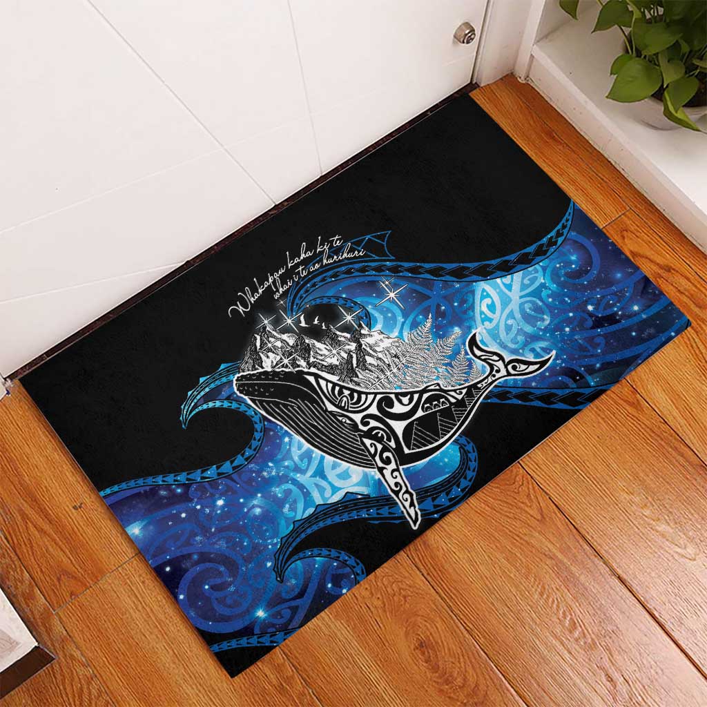 Maori Matariki Te Araroa Paikea Starry Rubber Doormat Tangaroa Whakatauki LT7 - Polynesian Pride