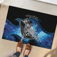 Maori Matariki Te Araroa Paikea Starry Rubber Doormat Tangaroa Whakatauki LT7 - Polynesian Pride