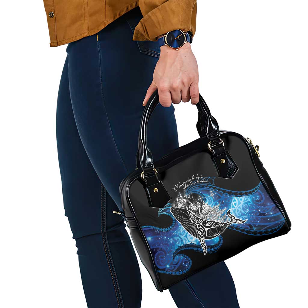 Maori Matariki Te Araroa Paikea Starry Shoulder Handbag Tangaroa Whakatauki LT7 - Polynesian Pride
