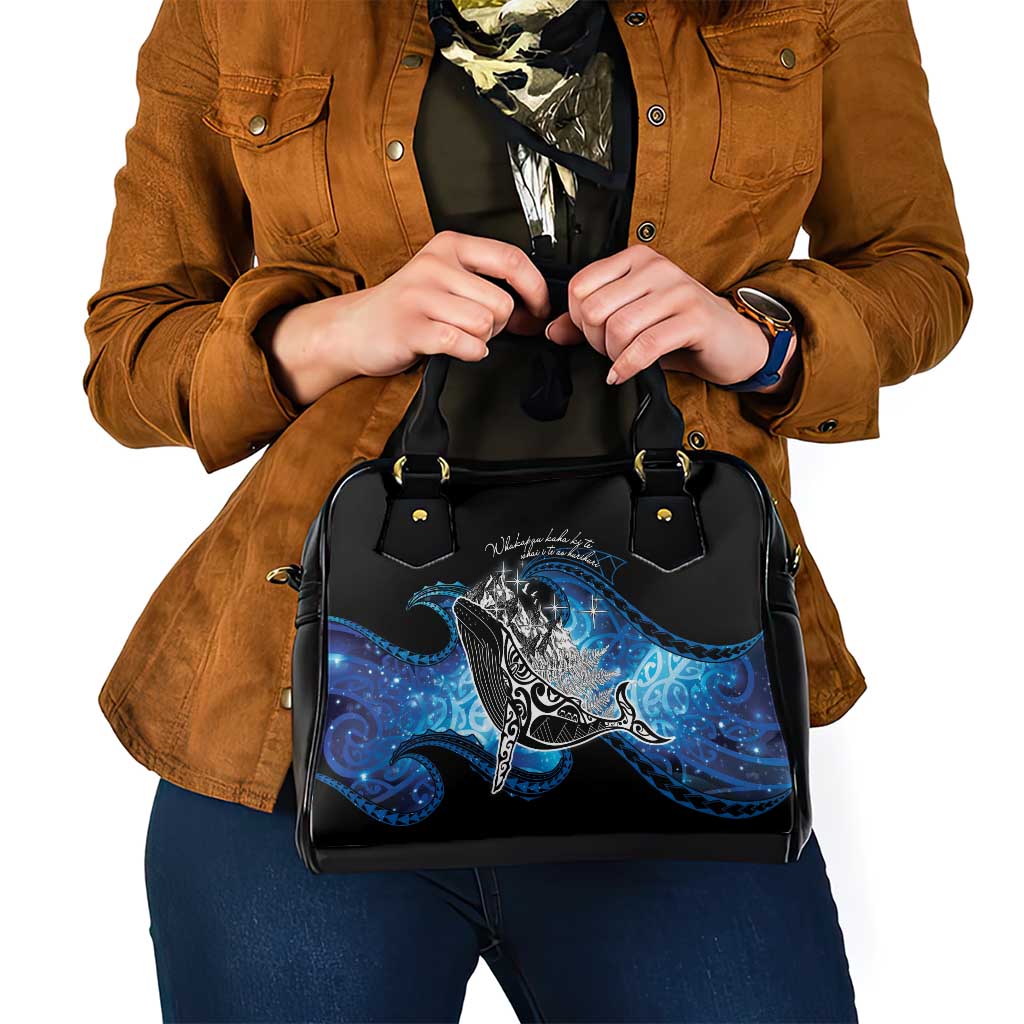 Maori Matariki Te Araroa Paikea Starry Shoulder Handbag Tangaroa Whakatauki LT7 - Polynesian Pride