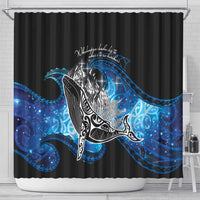 Maori Matariki Te Araroa Paikea Starry Shower Curtain Tangaroa Whakatauki LT7 - Polynesian Pride