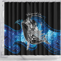 Maori Matariki Te Araroa Paikea Starry Shower Curtain Tangaroa Whakatauki LT7 - Polynesian Pride