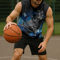 Maori Matariki Te Araroa Paikea Starry Sleeveless Hoodie Tangaroa Whakatauki LT7 - Polynesian Pride